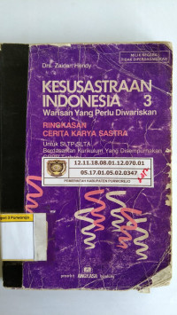 Image of KESUSASTRAAN INDONESIA 3